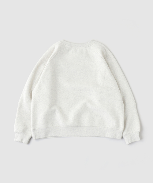 WISM(ウィズム)の「Metalwood Studio / メタルウッド スタジオ PLAID OVAL LOGO RAGLAN C/N SWE(スウェット・メンズ・ライトグレー・MEDIUM/LARGE)」の4枚目の写真