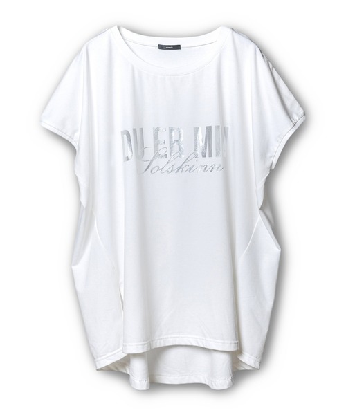 OSMOSIS(オズモーシス)の「箔プリントプルオーバー(Tシャツ/カットソー・レディース・ホワイト/ブルー/ブラック・ONE SIZE)」の20枚目の写真