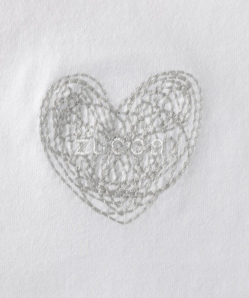 ZUCCa(ズッカ)の「HEART LOGO JERSEY(ベスト・レディース・カーキ/ライトブルー/ブラック/ホワイト・M size)」の8枚目の写真