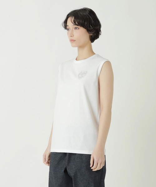 ZUCCa(ズッカ)の「HEART LOGO JERSEY(ベスト・レディース・カーキ/ライトブルー/ブラック/ホワイト・M size)」の10枚目の写真