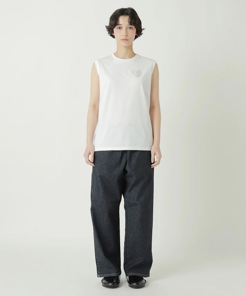 ZUCCa(ズッカ)の「HEART LOGO JERSEY(ベスト・レディース・カーキ/ライトブルー/ブラック/ホワイト・M size)」の12枚目の写真