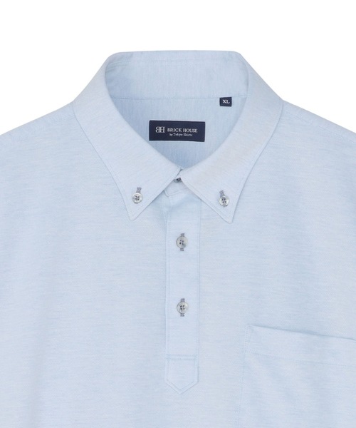 TOKYO SHIRTS(トウキョウシャツ)の「ビズポロ 長袖ポロシャツ(ポロシャツ・メンズ・サックスブルー・M/L/LL/XL/S)」の3枚目の写真