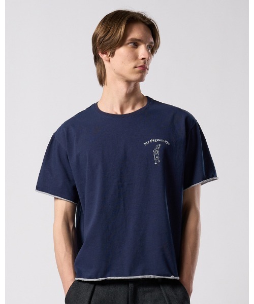 wjk（ダヴルジェイケイ）の「"relax" cut-off S/S（Tシャツ/カットソー・メンズ・ブラック/ホワイト/ネイビー・X-LARGE/LARGE/MEDIUM/SMALL）」の3枚目の写真