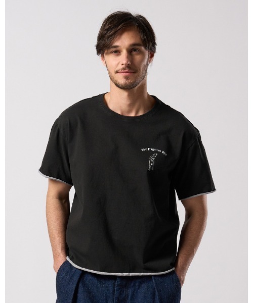 wjk（ダヴルジェイケイ）の「"relax" cut-off S/S（Tシャツ/カットソー・メンズ・ブラック/ホワイト/ネイビー・X-LARGE/LARGE/MEDIUM/SMALL）」の2枚目の写真