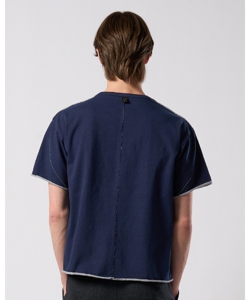 wjk（ダヴルジェイケイ）の「"relax" cut-off S/S（Tシャツ/カットソー・メンズ・ブラック/ホワイト/ネイビー・X-LARGE/LARGE/MEDIUM/SMALL）」の4枚目の写真