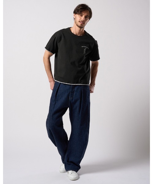 wjk（ダヴルジェイケイ）の「"relax" cut-off S/S（Tシャツ/カットソー・メンズ・ブラック/ホワイト/ネイビー・X-LARGE/LARGE/MEDIUM/SMALL）」の5枚目の写真