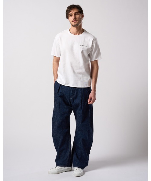 wjk（ダヴルジェイケイ）の「"relax" cut-off S/S（Tシャツ/カットソー・メンズ・ブラック/ホワイト/ネイビー・X-LARGE/LARGE/MEDIUM/SMALL）」の7枚目の写真
