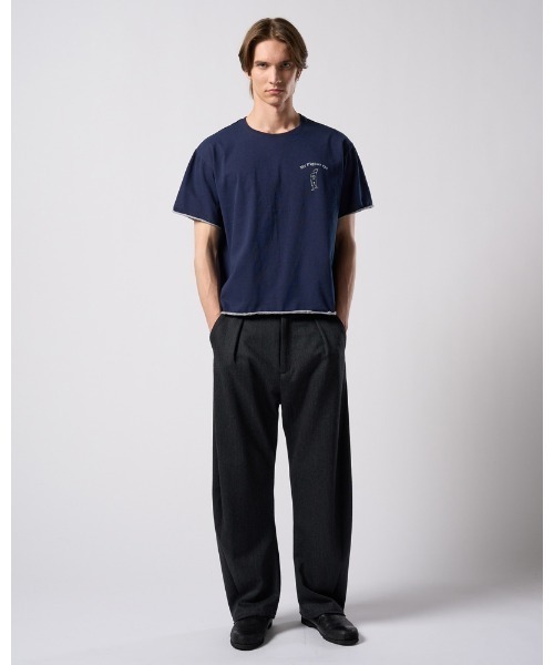 wjk（ダヴルジェイケイ）の「"relax" cut-off S/S（Tシャツ/カットソー・メンズ・ブラック/ホワイト/ネイビー・X-LARGE/LARGE/MEDIUM/SMALL）」の8枚目の写真