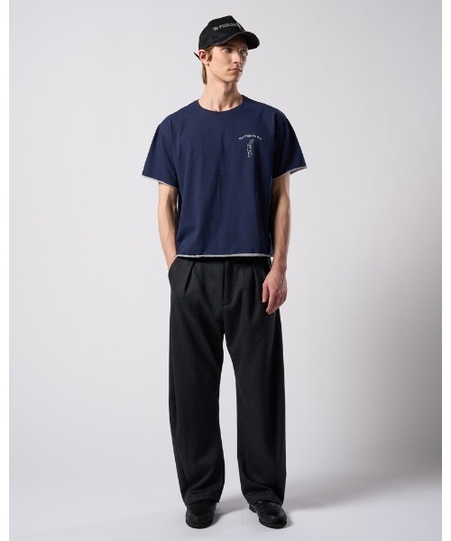 wjk（ダヴルジェイケイ）の「"relax" cut-off S/S（Tシャツ/カットソー・メンズ・ブラック/ホワイト/ネイビー・X-LARGE/LARGE/MEDIUM/SMALL）」の9枚目の写真