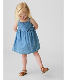 GAP | デニム ハート タンクトップワンピース (幼児・ベビー)(ワンピース)