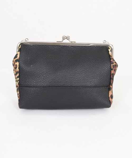 GLIMCLAP(グリムクラップ)の「mko13586- Round Mixed-Material Kiss-Lock Bag コンパクトバッグ(202-049-gls-cg)(ショルダーバッグ・メンズ・ブラック・FREE)」の13枚目の写真