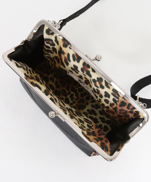 GLIMCLAP(グリムクラップ)の「mko13586- Round Mixed-Material Kiss-Lock Bag コンパクトバッグ(202-049-gls-cg)(ショルダーバッグ・メンズ・ブラック・FREE)」の17枚目の写真