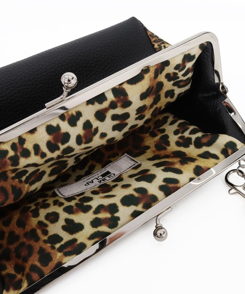 GLIMCLAP(グリムクラップ)の「mko13586- Round Mixed-Material Kiss-Lock Bag コンパクトバッグ(202-049-gls-cg)(ショルダーバッグ・メンズ・ブラック・FREE)」の18枚目の写真