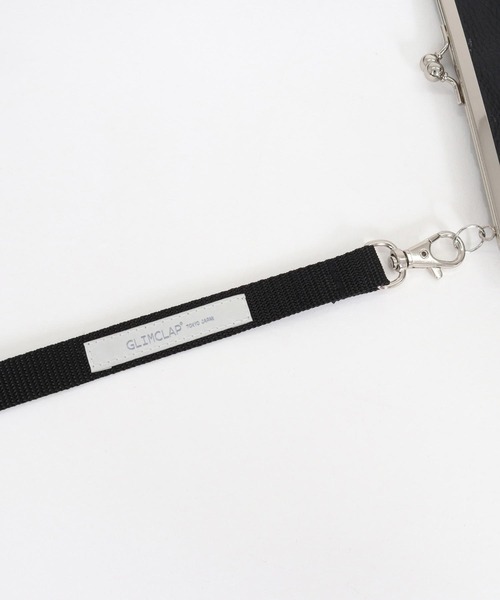 GLIMCLAP(グリムクラップ)の「mko13586- Round Mixed-Material Kiss-Lock Bag コンパクトバッグ(202-049-gls-cg)(ショルダーバッグ・メンズ・ブラック・FREE)」の19枚目の写真