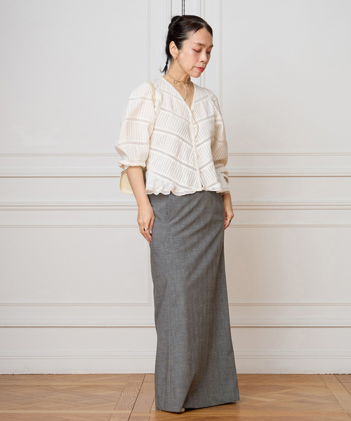 IENA LA BOUCLE タックブラウス（シャツ/ブラウス）｜IENA LA BOUCLE