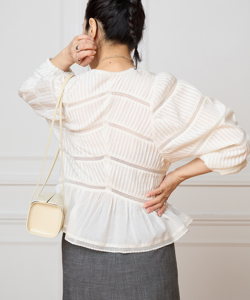 IENA LA BOUCLE タックブラウス（シャツ/ブラウス）｜IENA LA BOUCLE