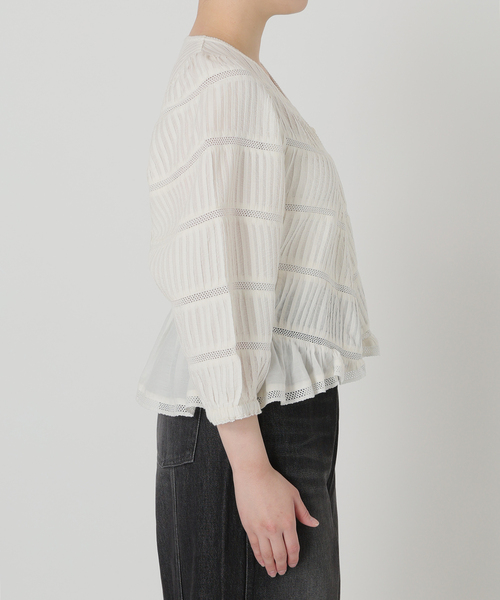 IENA LA BOUCLE♡LIBERTY ブラウス IENA LA BOUCLE シアーフリルブラウス（シャツ/ブラウス）｜IENA LA