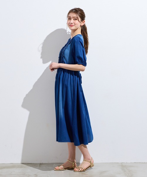 Rose Tiara（ローズティアラ）の「ライトデニムワンピース（ワンピース・レディース・ネイビー・38/42/46）」の7枚目の写真