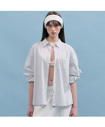 NUBASIC STRIPE SHIRTS WHITE