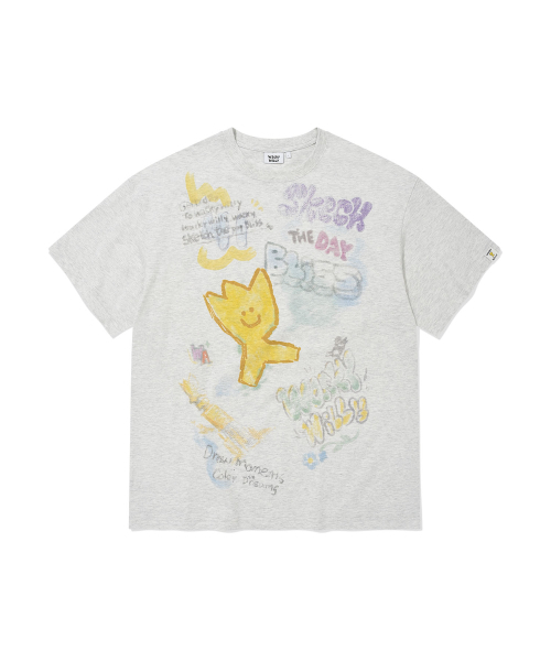 Wacky WiLLy(ワッキーウィリー)の「マルチフロントグラフィック半袖Tシャツライトグレー(Tシャツ/カットソー・メンズ・その他・SMALL/MEDIUM/LARGE/X-LARGE)」の2枚目の写真