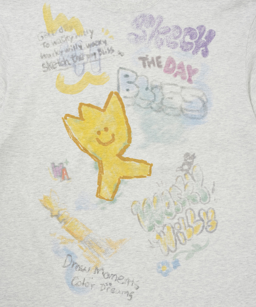 Wacky WiLLy(ワッキーウィリー)の「マルチフロントグラフィック半袖Tシャツライトグレー(Tシャツ/カットソー・メンズ・その他・SMALL/MEDIUM/LARGE/X-LARGE)」の6枚目の写真