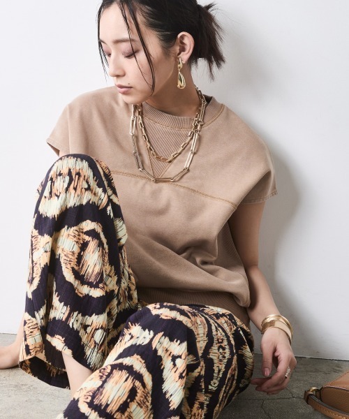 CHIC STYLE(シックスタイル)の「エスニックプリントリラックスパンツ<大きいサイズ有>シックスタイル(その他パンツ・レディース・ブラウン系/ブルー系/イエロー系・M/L/LL/3L/4L/5L)」の15枚目の写真
