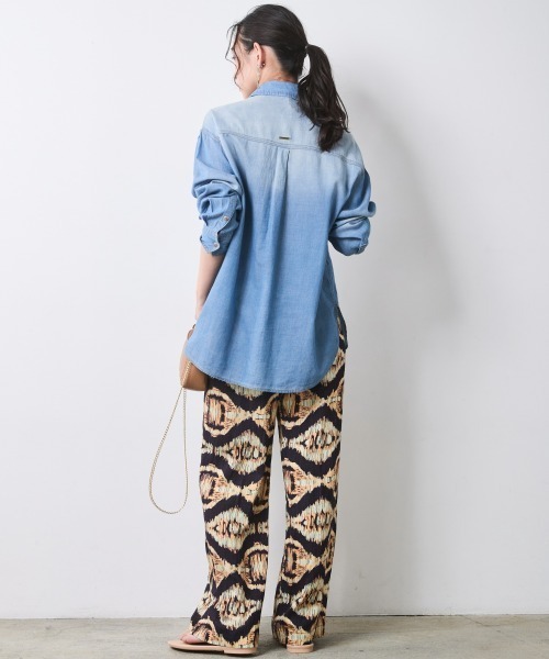 CHIC STYLE(シックスタイル)の「エスニックプリントリラックスパンツ<大きいサイズ有>シックスタイル(その他パンツ・レディース・ブラウン系/ブルー系/イエロー系・M/L/LL/3L/4L/5L)」の17枚目の写真