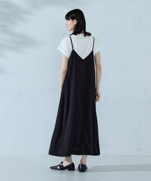 COMME CA ISM(コムサイズム)の「【セットアイテム】2WAYキャミソールワンピース+Tシャツ(ワンピース・レディース・ベージュ/ブラック/サックスブルー・FREE)」の7枚目の写真