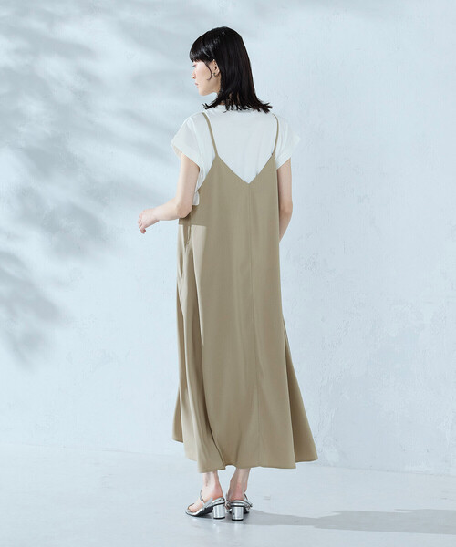COMME CA ISM(コムサイズム)の「【セットアイテム】2WAYキャミソールワンピース+Tシャツ(ワンピース・レディース・ベージュ/ブラック/サックスブルー・FREE)」の9枚目の写真