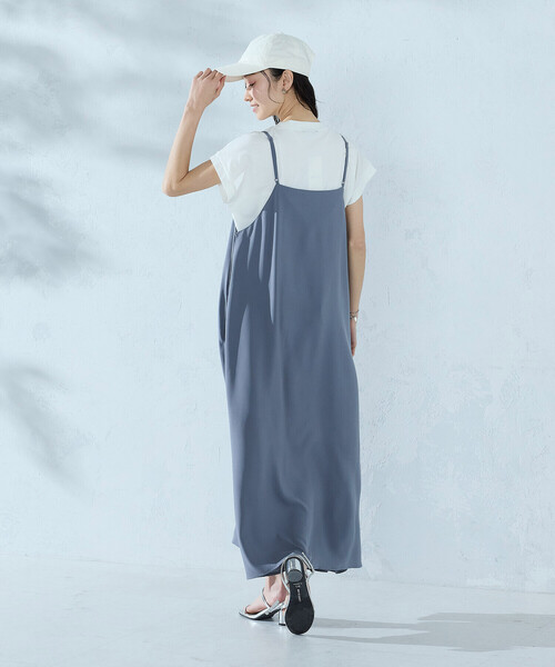 COMME CA ISM(コムサイズム)の「【セットアイテム】2WAYキャミソールワンピース+Tシャツ(ワンピース・レディース・ベージュ/ブラック/サックスブルー・FREE)」の11枚目の写真
