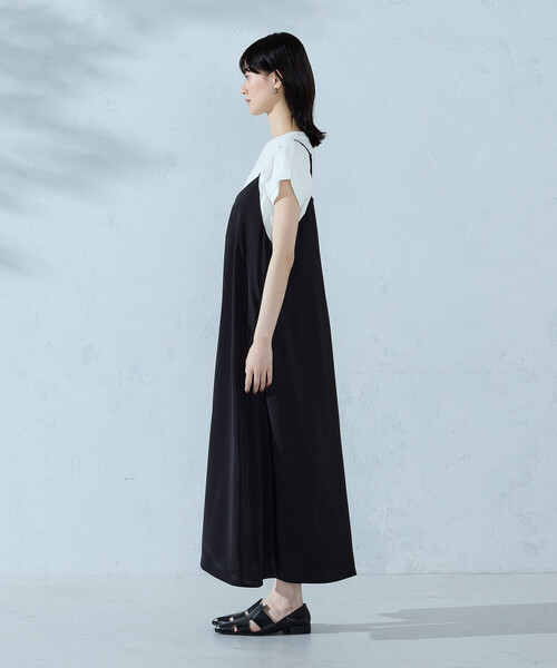COMME CA ISM(コムサイズム)の「【セットアイテム】2WAYキャミソールワンピース+Tシャツ(ワンピース・レディース・ベージュ/ブラック/サックスブルー・FREE)」の13枚目の写真