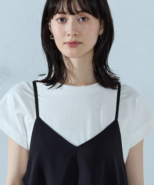 COMME CA ISM(コムサイズム)の「【セットアイテム】2WAYキャミソールワンピース+Tシャツ(ワンピース・レディース・ベージュ/ブラック/サックスブルー・FREE)」の15枚目の写真