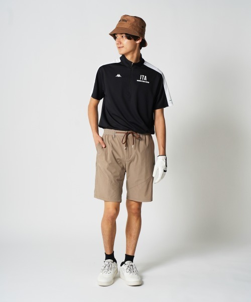 Kappa(カッパ)の「8WAYマットストレッチハーフパンツ (撥水・超伸縮)(その他パンツ・メンズ・ホワイト/モカ/ブラック・MEDIUM/X-LARGE/LARGE/XX-LARGE)」の14枚目の写真
