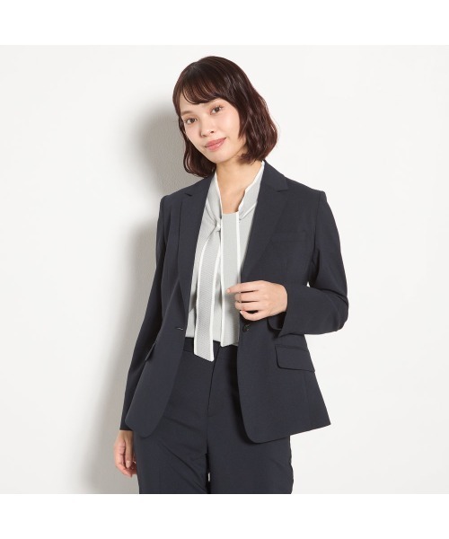 SUIT SELECT(スーツセレクト)の「ボウタイニット(シャツ/ブラウス・レディース・グレー/ホワイト・LARGE/MEDIUM)」の8枚目の写真