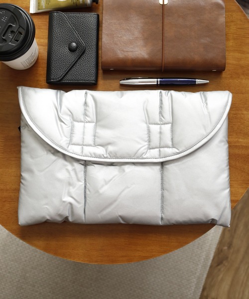 392PLUSM QUILTING CLUTCH BAG - S サンキューニ プリュスエム