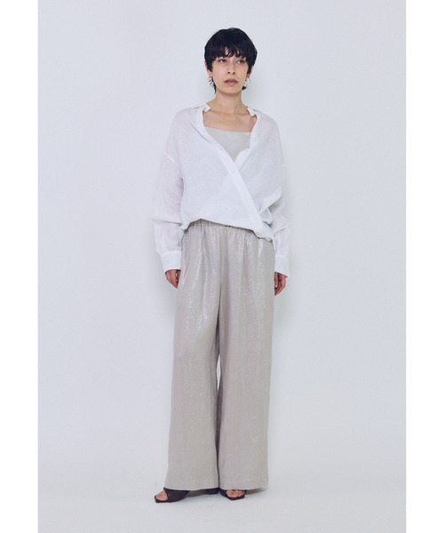 1er Arrondissement(プルミエアロンディスモン)の「60リネンシャツ(シャツ/ブラウス・レディース・ピンク系その他4/オフホワイト/カーキ・38/36)」の9枚目の写真
