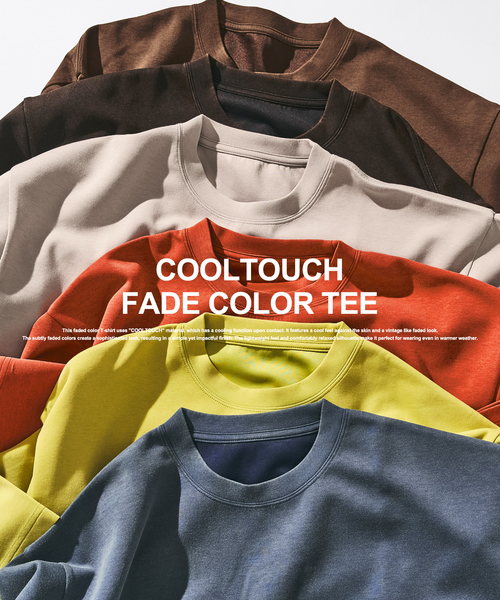 417 EDIFICE（フォーワンセブンエディフィス）の「COOLTOUCH /クールタッチフェードカラーTシャツ（Tシャツ/カットソー・メンズ・ブルー/ブラック系その他/イエロー系その他/チョコ/ライトグレー/オレンジ系その他・MEDIUM/LARGE）」の8枚目の写真