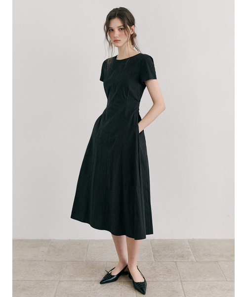 ETMON（エトモン）の「Side Button Stitch Dress, Black（ワンピース・レディース・その他・SMALL/MEDIUM）」の4枚目の写真