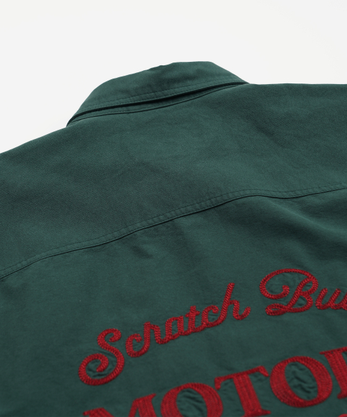 FRIZMWORKS（フリズムワークス）の「SCRATCH BUILT MOTORS HALF SHIRT _ TEAL（シャツ/ブラウス・メンズ・その他・MEDIUM/LARGE/X-LARGE）」の6枚目の写真