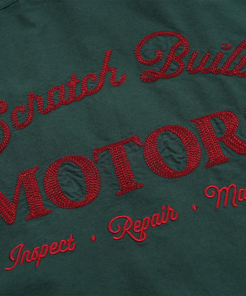 FRIZMWORKS（フリズムワークス）の「SCRATCH BUILT MOTORS HALF SHIRT _ TEAL（シャツ/ブラウス・メンズ・その他・MEDIUM/LARGE/X-LARGE）」の7枚目の写真