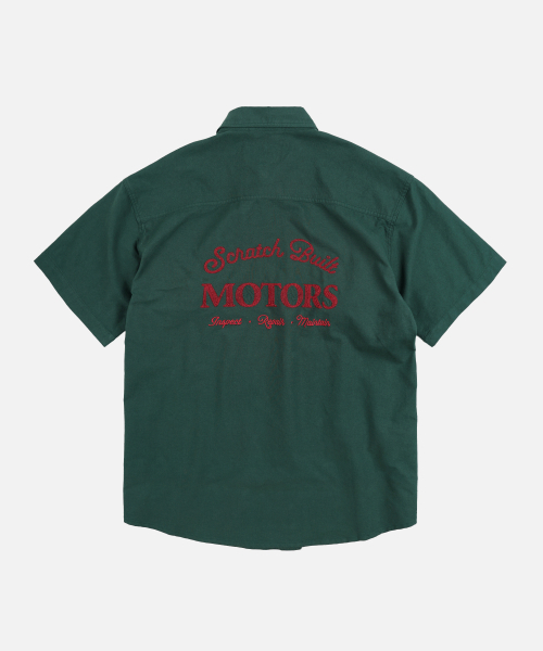 FRIZMWORKS（フリズムワークス）の「SCRATCH BUILT MOTORS HALF SHIRT _ TEAL（シャツ/ブラウス・メンズ・その他・MEDIUM/LARGE/X-LARGE）」の8枚目の写真