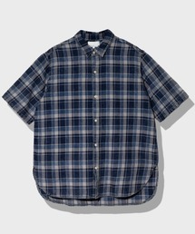 Universal Style Wear/ユニバーサルスタイルウェア　INDIGO Plaid damage shirt