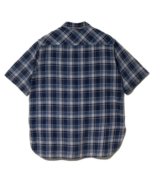 Universal Style Wear（ユニバーサルスタイルウェア）の「Universal Style Wear/ユニバーサルスタイルウェア　INDIGO Plaid damage shirt（シャツ/ブラウス・メンズ・ダークインディゴブルー/インディゴブルー・X-LARGE/MEDIUM/LARGE）」の8枚目の写真