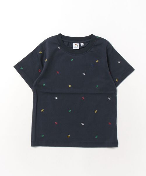 Arnold Palmer(アーノルドパーマー)の「アンブレラパターン グラフィック Tシャツ(Tシャツ/カットソー・キッズ・ネイビー/ホワイト・95cm/105cm/115cm/125cm/135cm/145cm)」の2枚目の写真