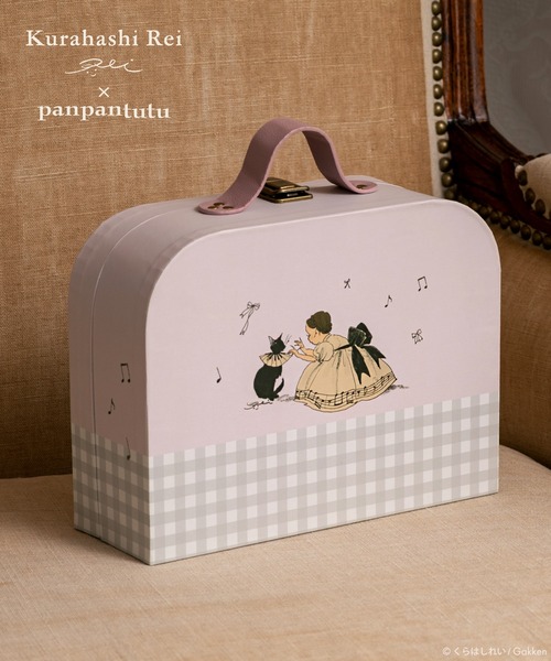panpantutu(パンパンチュチュ)の「ペーパートランク【M】【くらはしれい/ハローキティ/花】(ハンドバッグ・レディース・ブラウン×イエロー/ピンク・MEDIUM)」の2枚目の写真