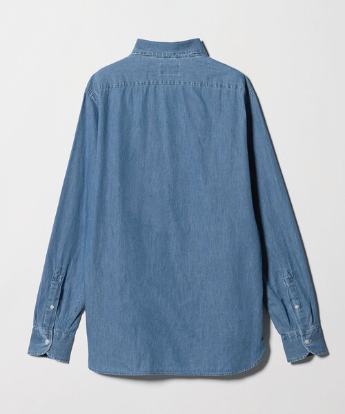 GUY ROVER(ギローバー)の「<GUY ROVER>シャンブレー シャツ(シャツ/ブラウス・メンズ・コバルトブルー・M/L/S)」の2枚目の写真