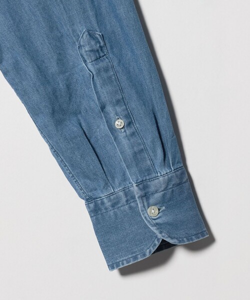 GUY ROVER(ギローバー)の「<GUY ROVER>シャンブレー シャツ(シャツ/ブラウス・メンズ・コバルトブルー・M/L/S)」の4枚目の写真