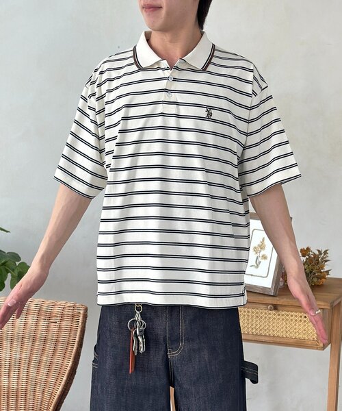 U.S. POLO ASSN.(ユーエスポロアッスン)の「【U.S. POLO ASSN.】ボーダーポロ(ポロシャツ・メンズ・ブラウン/ネイビー/アイボリー・MEDIUM/LARGE)」の18枚目の写真