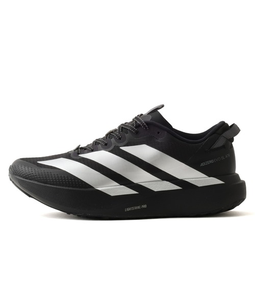 adidas(アディダス)の「adidas ADIZERO EVO SL ATR M / アディダス アディゼロ EVO SL ATR M(スニーカー・メンズ・ブラック×シルバー・26.5cm/27.5cm/28.5cm/27.0cm/28.0cm)」の1枚目の写真
