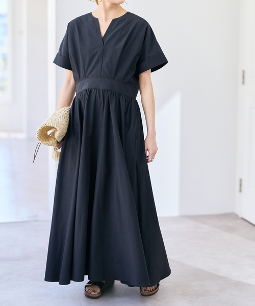 Spick & Span(スピックアンドスパン)の「《WEB限定 / 追加》タイプライタータックワンピース(ワンピース・レディース・カーキ/ネイビー・36/38)」の9枚目の写真